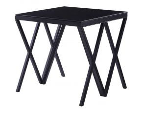 Magenta End Table in Black