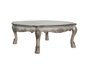 Dresden Bowed Coffee Table in Vintage Bone White