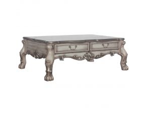 Dresden Storage Coffee Table in Vintage Bone White