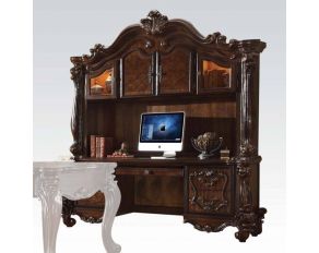 Versailles Computer Desk and Hutch in Cherry Oak