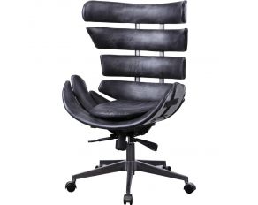 Megan Office Chair in Vintage Black