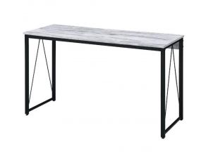 Zaidin 47 Inch Writing Desk in Antique White and Black Finish