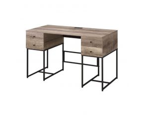 Desirre Writing Desk in Rustic Oak and Black