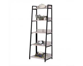 Wendral Wooden Bookshelf in Natural and Black