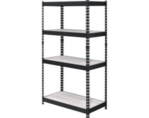 Decmus 60 Inch Bookshelf in Natural and Black Finish