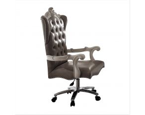 Versailles Executive Office Chair in Silver and Antique Platinum