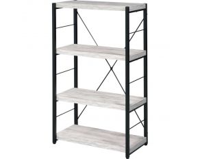 Jurgen Bookshelf in Antique White and Black