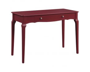 Alsen Writing Desk in Red Finish