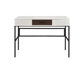 Verster Rectangular Writing Desk in Natural and Black Finish