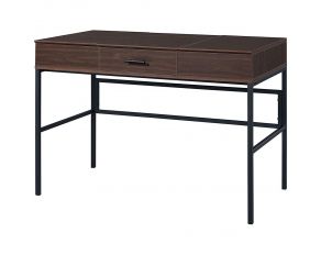 Verster Rectangular Writing Desk in Oak and Black Finish