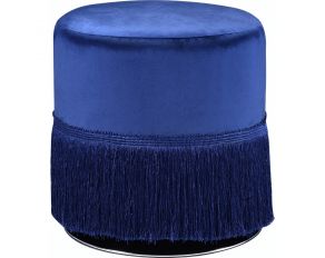 Clivia Ottoman in Midnight Blue