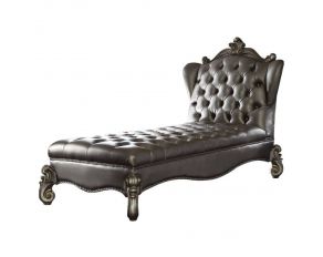 Versailles Chaise in Silver and Antique Platinum