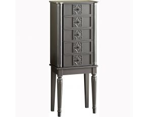 Tammy Jewelry Armoire in Silver