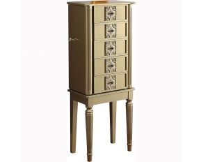 Tammy Jewelry Armoire in Gold