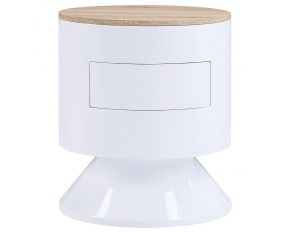 Otith Night Table in White High Gloss