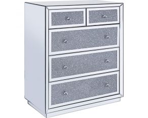 Rekha Mirrored 5 Drawer Chest