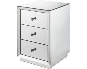 Nyoka 3 Drawer Mirrored Accent Table