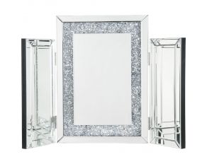 Noralie Accent Decor Mirror with Faux Diamonds