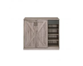 Toski Rectangular Accent Cabinet in Rustic Gray Oak