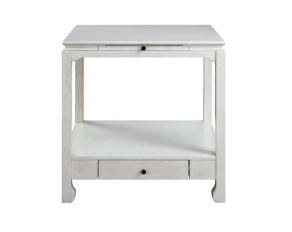 Seatlas Accent Table in Antique White Finish