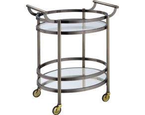 Lakelyn Serving Cart in Brushed Bronze