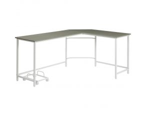 Dazenus Computer Desk in Gray and White Finish