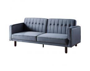 Qinven Adjustable Futon Sofa in Dark Gray