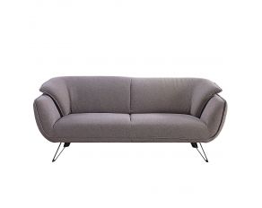 Dalya Sofa with Metal Legs in Gray Linen