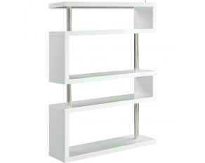 Buck II Bookcase in White Finish