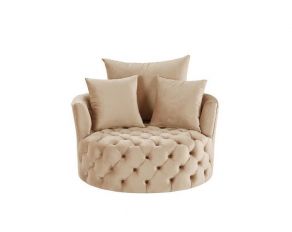 Zunyas Accent Chair in Beige