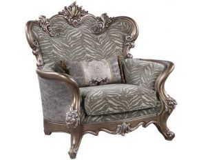 Elozzol Chair with Pillow in Antique Bronze Finish