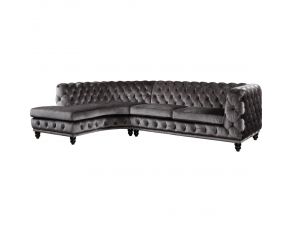 Atesis Sectional Sofa in Dark Gray