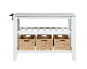 Sezye Kitchen Island in White Finish