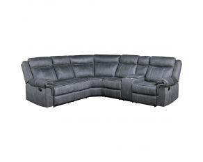 Dollum Sectional Sofa in Two Tone Gray