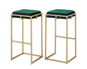 Nadia Bar Stool in Hunter Green