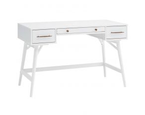 Mugga 3-Drawer Writing Desk in White