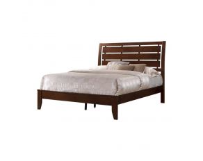 Serenity Queen Panel Bed in Rich Merlot