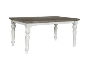 Valley Ridge Leg Table in White