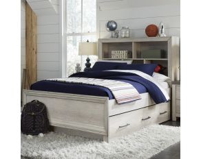 Riverwood Twin Bookcase Bed with Trundle in Light Wood