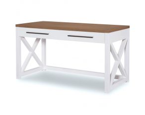 Franklin Writing Desk in Natural White and Oak