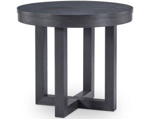 Westwood Round Lamp Table in Charred Oak