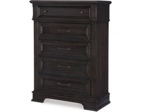 Townsend 5 Drawer Chest in Dark Sepia