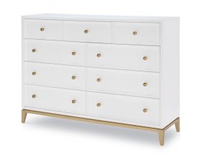 Chelsea by Rachael Ray 9 Drawer Bureau in Bright White