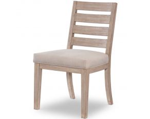 Westwood Wood Back Side Chair in Weathered Oak