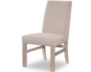 Westwood Upholstered Side Chair in Weathered Oak