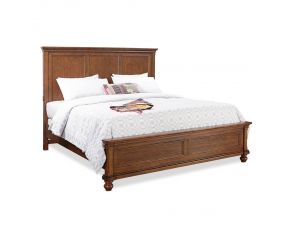 Oxford Traditional California King Panel Bed in Whiskey Brown