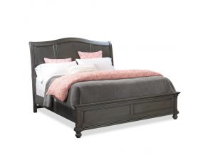 Oxford Traditional California King Sleigh Bed in Peppercorn