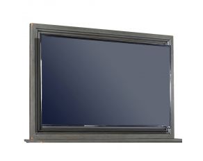 Oxford TV Frame with TV Mount in Peppercorn