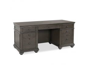 Aspen Home Oxford 66" Executive Desk in Peppercorn