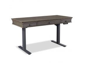 Oxford 60 Inch Lift Top Desk in Peppercorn